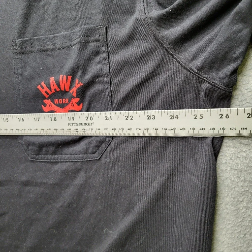 Hawx Men Shirt‎ 2XL Black Graphic Print Skull Wrenches Sleep Never Work Gear NWT